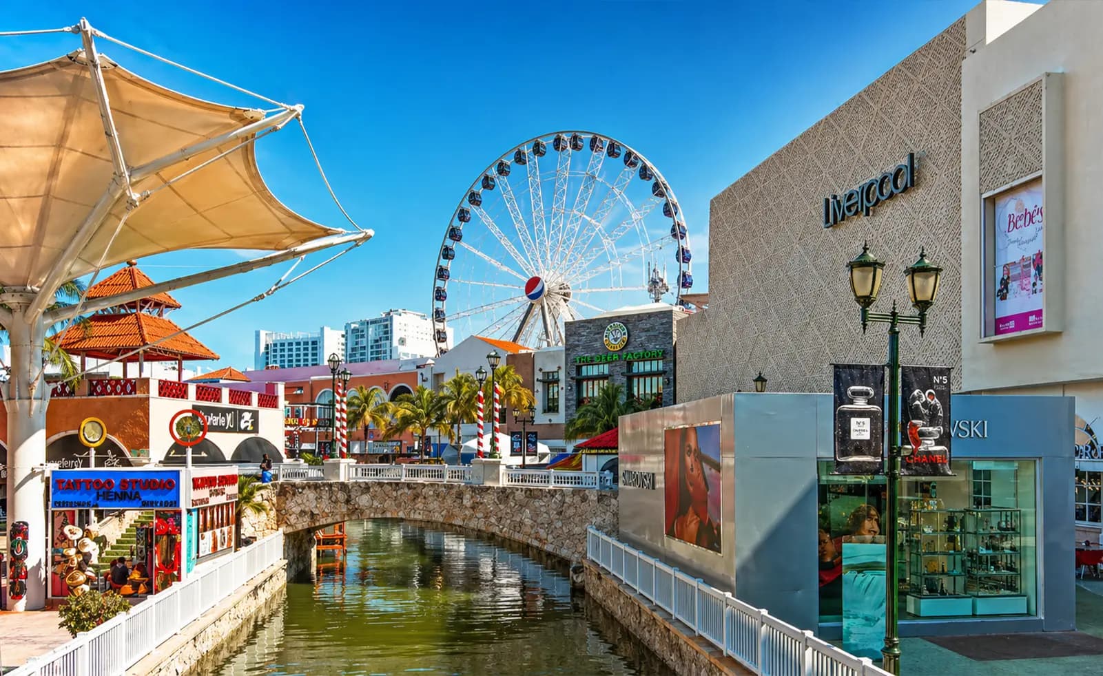 Plazas Outlet y vialidades principales